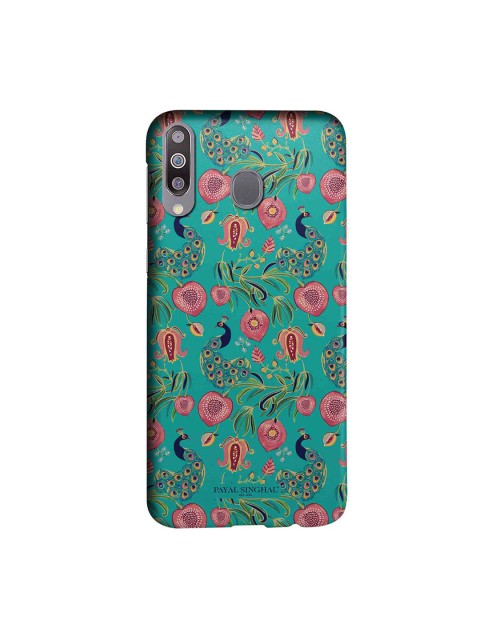 

macmerise Teal Green & Pink Payal Singhal Anaar & Mor Sublime Samsung Galaxy M30 Back Case