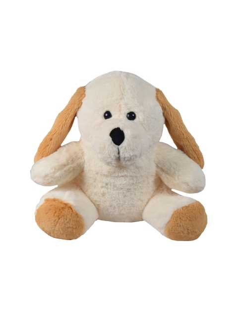 

Ultra Kids Cream-Coloured & Brown Colourblocked Furry Dog Soft Toy
