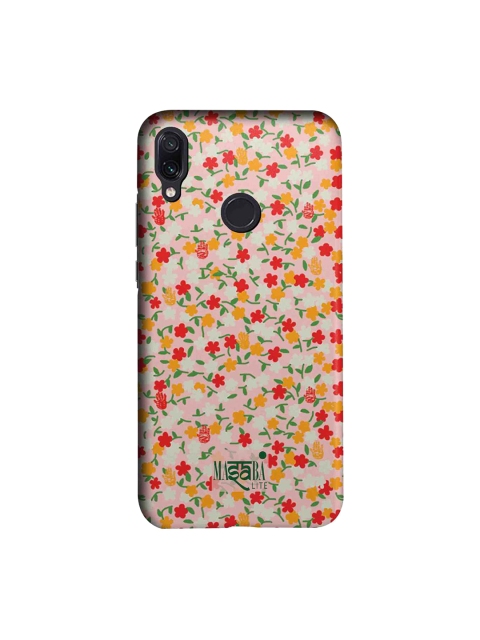 

macmerise Beige & Red Masaba Lite Masaba Dense Floral Sublime Xiaomi Redmi Note 7 Back Cover