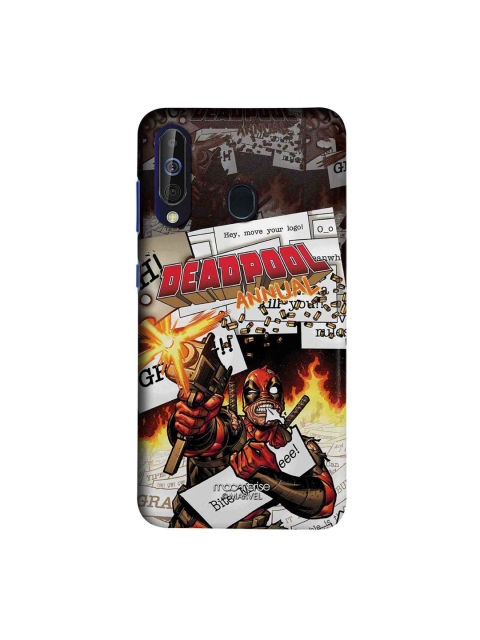 

macmerise Brown & White Marvel Comics Deadpool Sublime Samsung Galaxy M40 Back Case