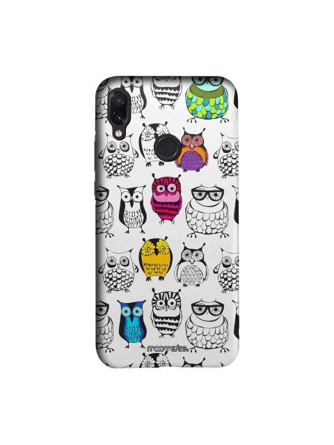 

macmerise White & Black Owl Art Sublime Xiaomi Redmi Note 7 Back Case