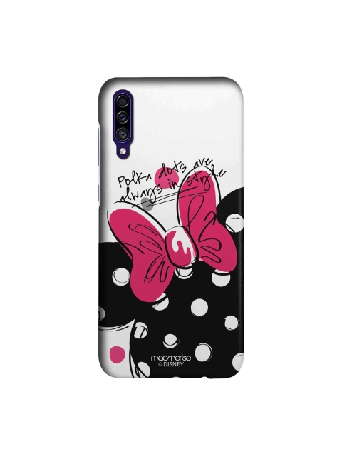 

macmerise White & Black Disney Polka Minnie Sublime Samsung Galaxy A30S Back Case