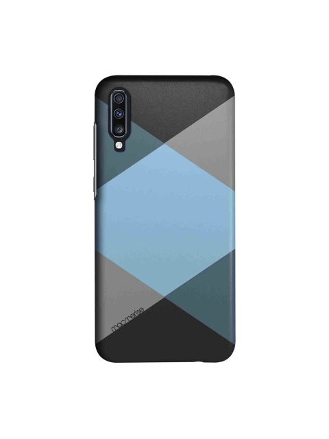 

macmerise Black & Blue Criss Cross Blugrey Sublime Samsung Galaxy A70 Back Case