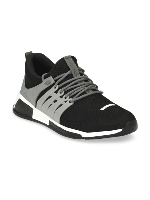 

Mactree Men Black Mesh Walking Shoes
