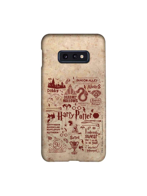 

macmerise Beige & Maroon Harry Potter Infographic Sublime Samsung Galaxy S10E Case