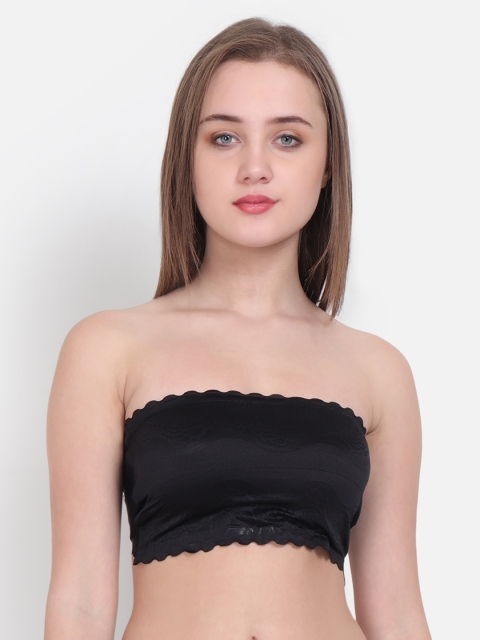

Golden Girl Black Lace Non-Wired Lightly Padded Bralette Bra 6030_Black_30A