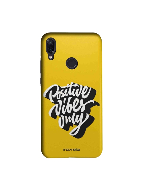 

macmerise Yellow & White Positive Vibes Only Sublime Xiaomi Redmi Note 7 Back Cover