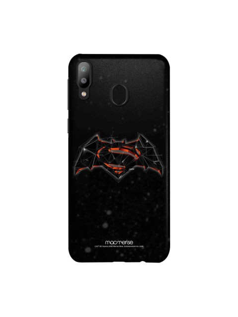 macmerise Black & Orange DC Comics Bat Super Trace Sublime Back Case Samsung Galaxy M20 Back Case