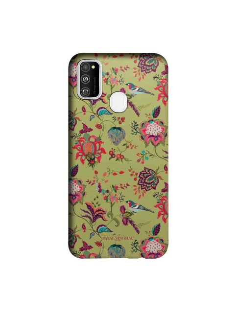 

macmerise Olive Green & Pink Payal Singhal Chidiya Sublime Samsung Galaxy M30S Back Case
