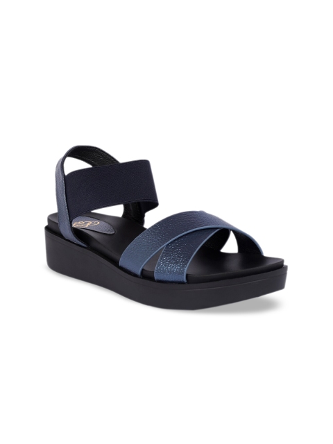 

Sole To Soul Women Navy Blue Solid Comfort Heels