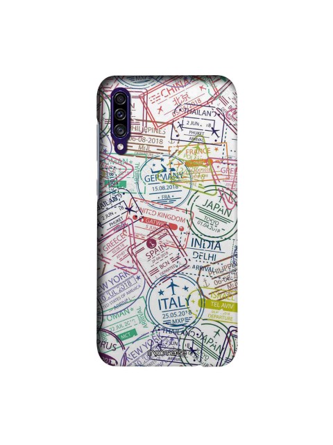 

macmerise Multicoloured Immigration Stamps Classic Sublime Samsung Galaxy A30S Back Case, Multi
