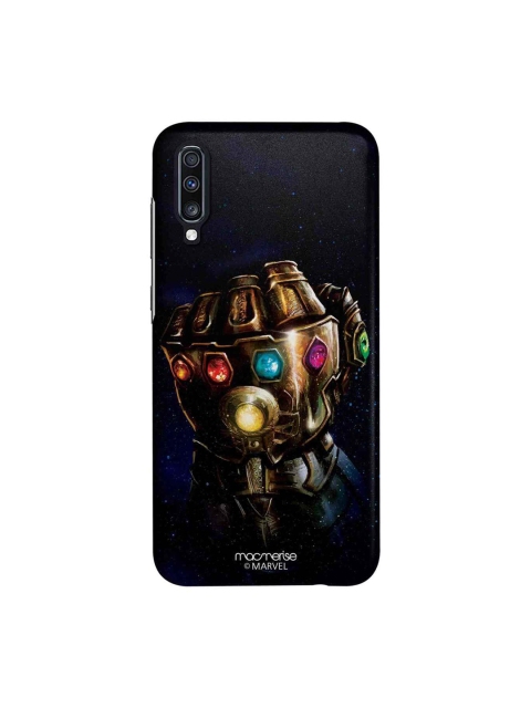 

macmerise Black & Gold-Toned Marvel Comics The Gauntlet Punch Sublime Samsung Galaxy A70 Back Case