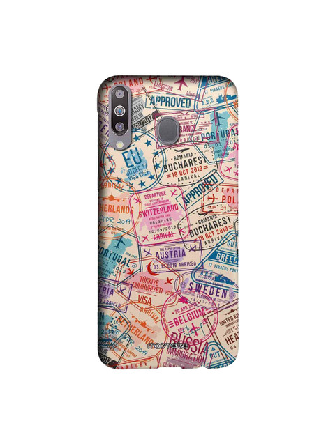 

macmerise Multicoloured Immigration Stamps Sublime Samsung Galaxy M30 Back Cover, Multi