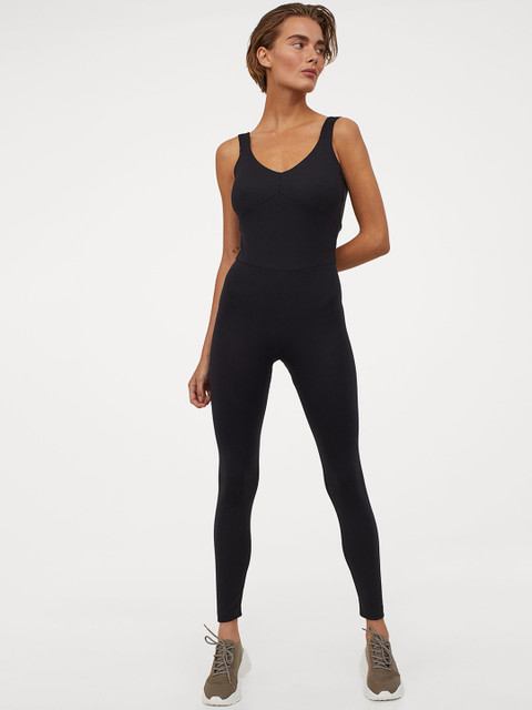 

H&M Women Black Solid Jumpsuit