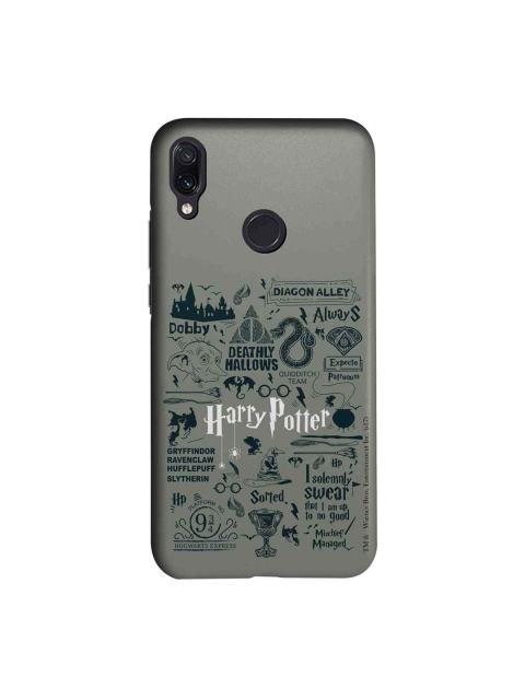 

macmerise Grey & Green Harry Potter Infographic Xiaomi Redmi Note 7 Back Case
