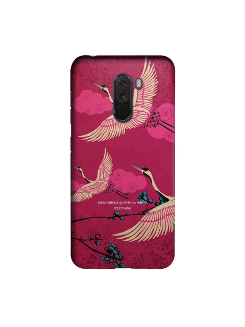 

macmerise Pink & Yellow Flying Flamingoes Xiaomi Poco F1 Back Case