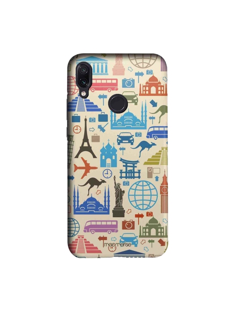 

macmerise Beige & Blue Travel Lover Sublime Xiaomi Redmi Note 7 Back Cover