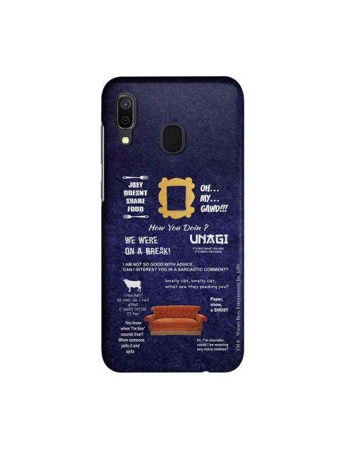 

macmerise Blue & White Friends Essentials Sublime Samsung Galaxy A30 Back Case