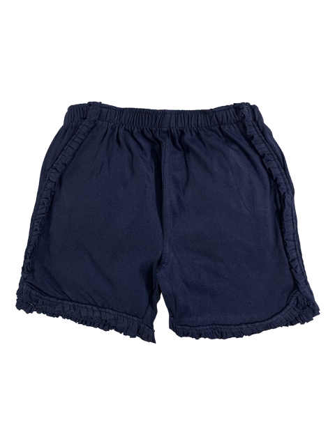 

KiddoPanti Girls Navy Blue Solid Regular Shorts