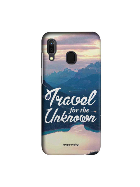 

macmerise Blue & White Travel For The Unknown Samsung Galaxy A30 Back Case
