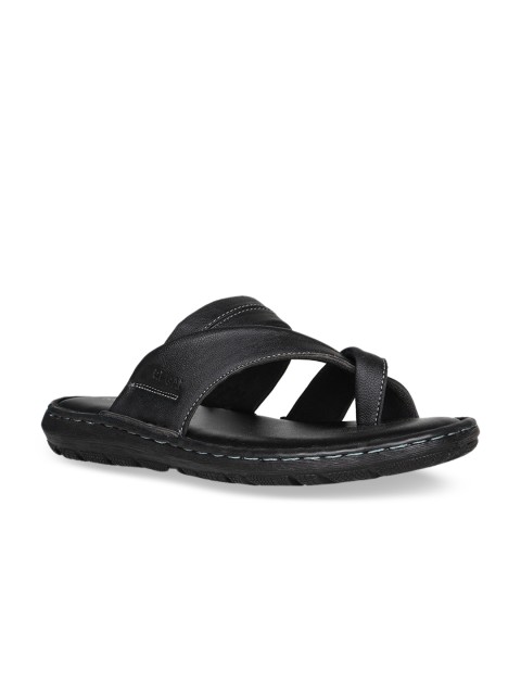 

Regal Men Black Leather Comfort Sandals