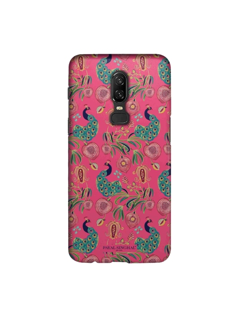 

macmerise Pink & Green Payal Singhal Aar & Mor Sublime OnePlus 6 Back Cover