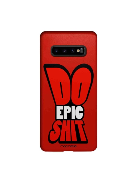 

macmerise Red & White Do Epic Shit Sublime Samsung Galaxy S10 Plus Back Case