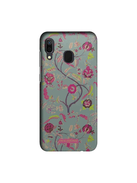 

macmerise Grey & Pink Payal Singhal Chintz Print Sublime Samsung Galaxy A30 Back Case