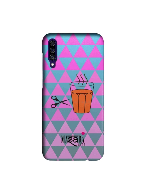 

macmerise Pink & Teal Blue Masaba Cutting Chai Sublime Samsung Galaxy A30S Back Case