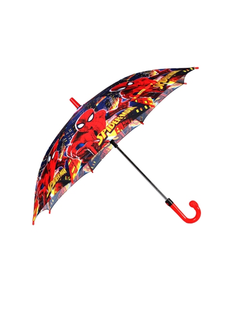 Johns Kids Red & Blue Spiderman Printed Semi-Automatic Umbrella