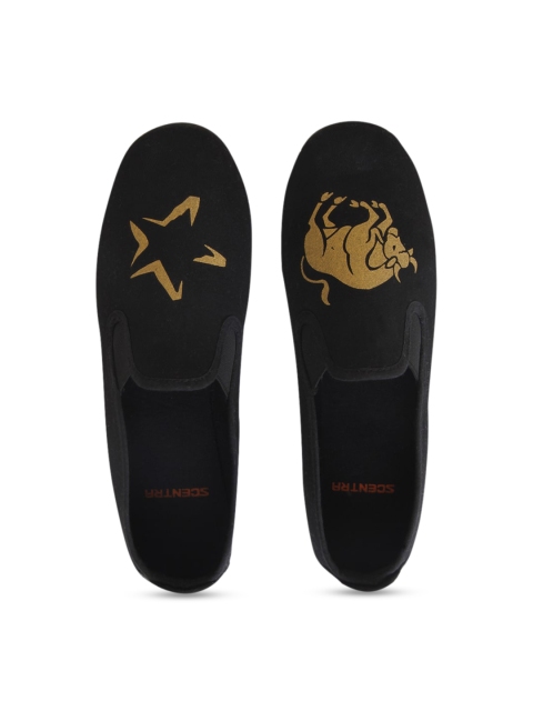 

SCENTRA Unisex Black Slip-On Sneakers