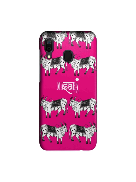 

macmerise Pink & White Masaba Cow Print Sublime Samsung Galaxy A30 Back Case