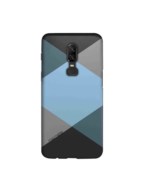 

macmerise Blue & Black Criss Cross Sublime OnePlus 6 Back Cover