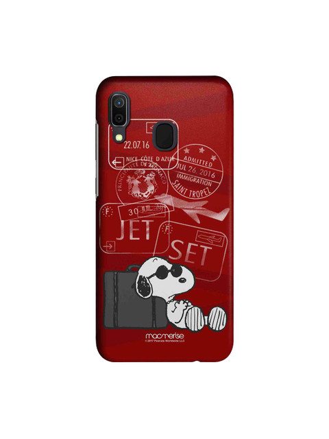 

macmerise Red & White Peanuts Jet Set Go Sublime Samsung Galaxy A30 Back Case