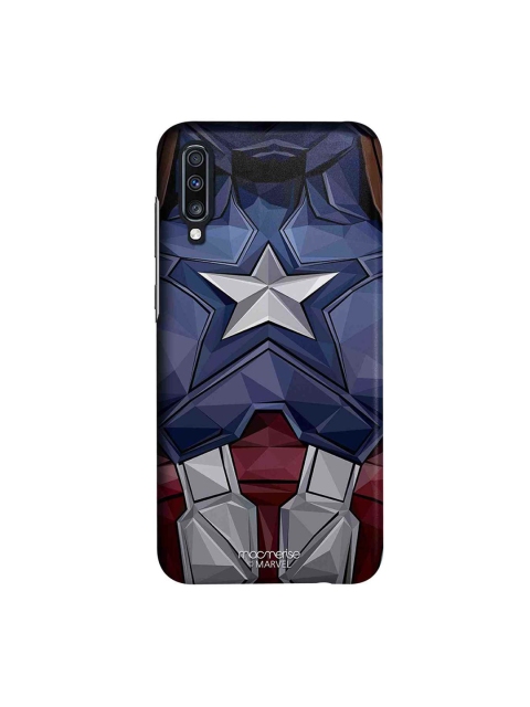 

macmerise Blue & Grey Marvel Comics Captain America Vintage Suit Sublime Samsung Galaxy A70 Back Case