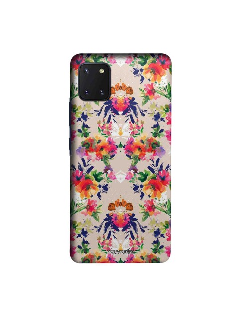 

macmerise Beige & Red Floral Symmetry Samsung Note10 Lite Back Cover