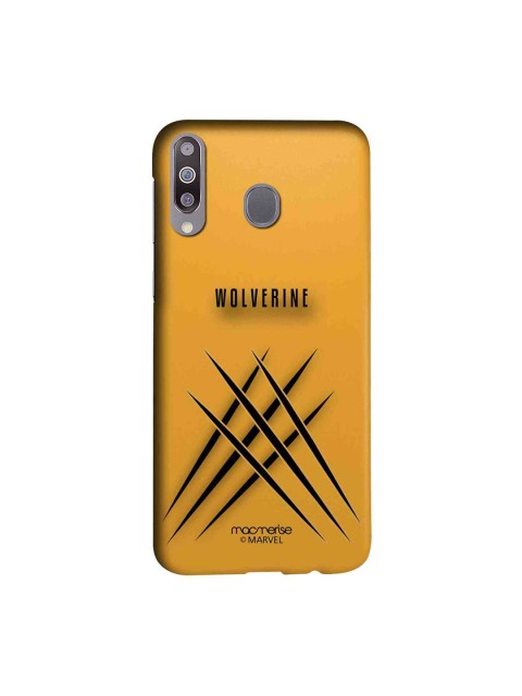 

macmerise Yellow & Black Marvel Comics Minimalistic Wolverine Samsung Galaxy M30 Back Case