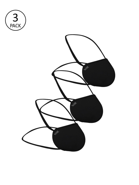 

SOIE Unisex 3 Pcs Black 8-Ply Anti-Bacterial Reusable N99 Masks