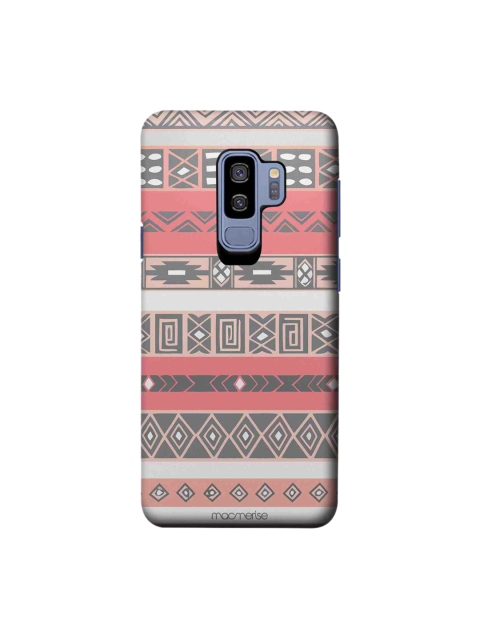 

macmerise Grey & Peach-Coloured Aztec Sublime Samsung Galaxy S9 Plus Back Case