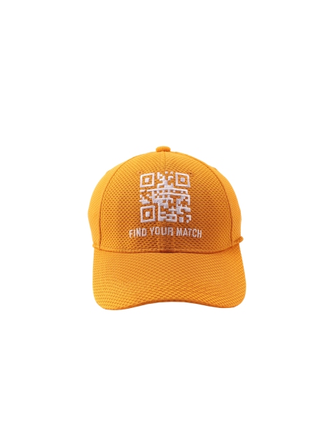 

Cap Shap Unisex Mustard Yellow & White Embroidered Baseball Cap
