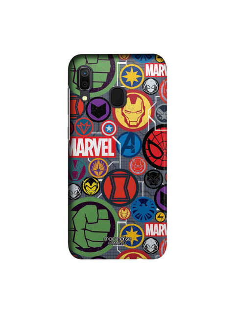 

macmerise Multicoloured Marvel Comics Iconic Mashup Samsung Galaxy A30 Back Case, Multi