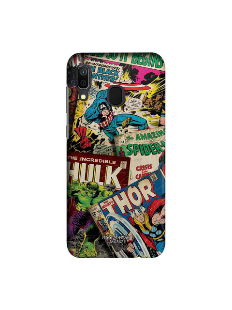 

macmerise Multicoloured Marvel Comics Collection Sublime Samsung Galaxy A30 Back Case, Multi