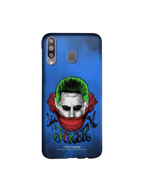 

macmerise Blue & Red DC Comics Damaged Joker Sublime Samsung M30 Back Cover