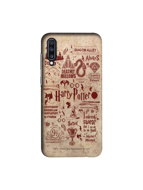 

macmerise Beige & Red Harry Potter Infographic Sublime Samsung Galaxy A70 Case
