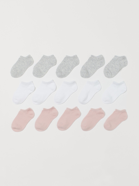 

H&M Kids 15-Pack Trainer Socks, White