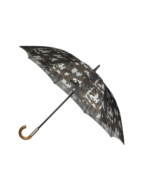 

Johns Unisex Grey & Brown Camouflage Printed Uncle John Military Semi-Automatic Non-Foldable Stick Umbrella