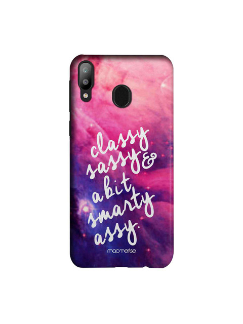 

macmerise Pink & Blue Smarty Assy Samsung Galaxy M20 Back Case