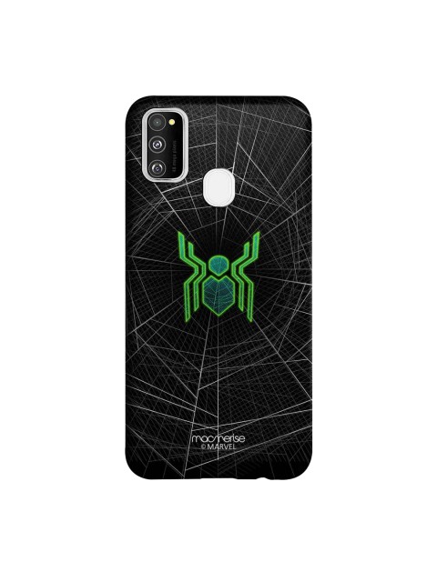 

macmerise Black & Green Marvel Comics Spiderman Logo Web Sublime Samsung Galaxy M30S Back Case