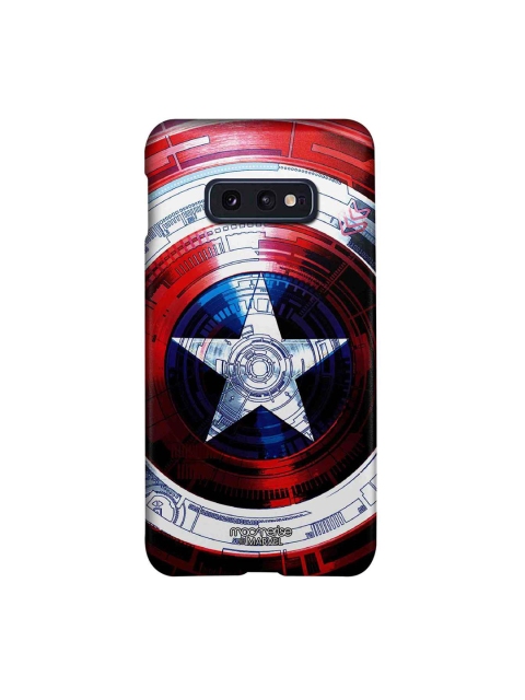 

macmerise Red & White Marvel Captain America Shield Printed Samsung Galaxy S10E Case