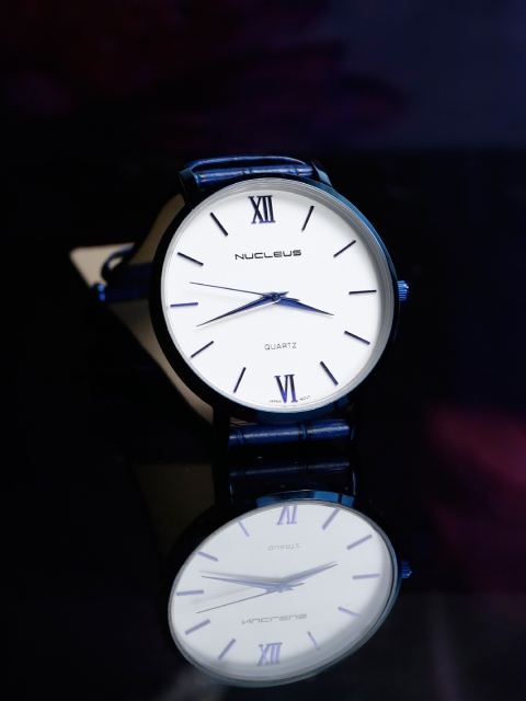 

Nucleus Unisex Blue & White Analogue Watch